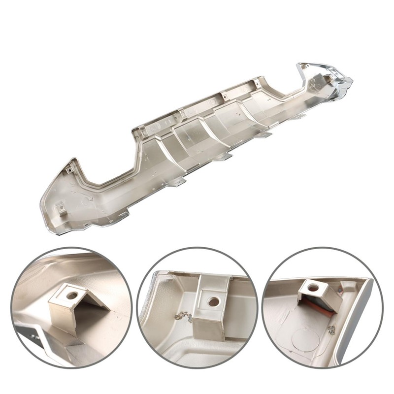 Silscvtt Front Bumper Valance Skid Plate Chrome Replacement for 2016-2019
