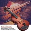 Wooden Miniature Violin with Stand Bow and Case Mini Musical