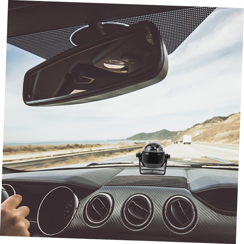 SUPVOX Adjustable Car Compass for Boats and Vehicles Easy Install