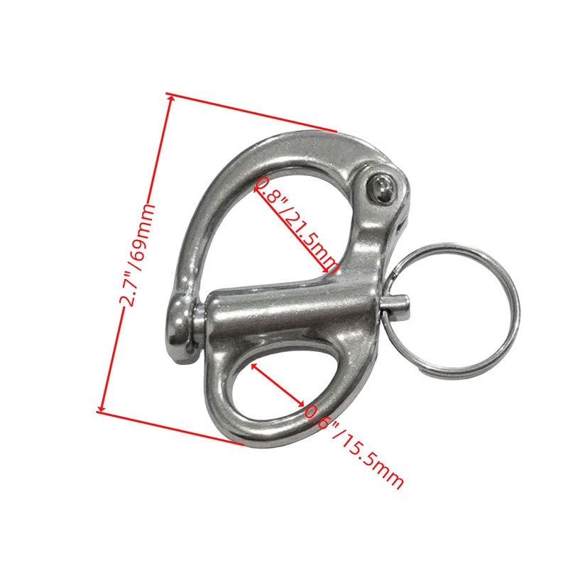 Generic Marine Grade 316 Stainless Steel Fixed Shackle Hand Pull