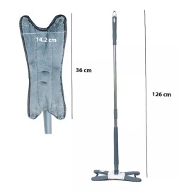 Dalpro Trapeador Autoexprimible  Twist Mop  Microfibra Tipo X