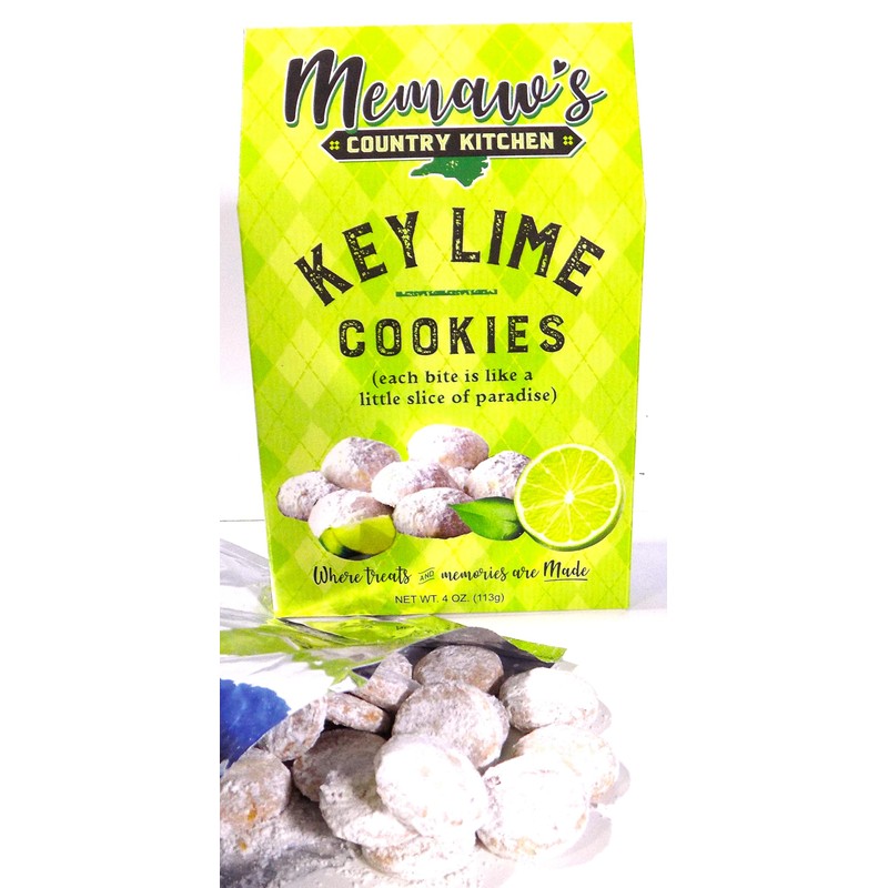 Memaw's Country Kitchen Key Lime Bite-Sized Cookies Big Lime Flavor