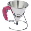 De Buyer Fondanttricher, Edelstahl, pink, 17.4 x 15.8 x 15.8