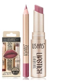 Lip Liner and Lipstick Set - 24h Non-Stick Cup, Long Lasting Matte Waterproof, Moisturizing Nude Brown Lipstick Makeup, Velvety Lipliner Make up Gift Set