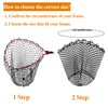 Replacement Rubber Fishing Net for Fish Fly Fish Landing Net