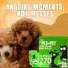 Pet N Pet Bolsas Para Popo Perro 270 Recuentos Biodegradables,
