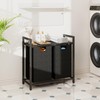 Kitstorack Laundry Basket Organizer, Laundry Hamper with Shelf & 2