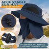 EINSKEY Fishing Hat with Neck Flap, UV Protection Wide Brim
