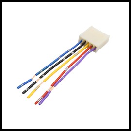 Hihaha Car Power Window Switch Socket Wiring Harness Pigtail Adapter DC 12V 5 Pin White