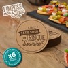 Untersetzer aus Kork, personalisierbar, 6 Stück, originelle Geschenkidee
