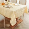 meioro Washable Tablecloth, Rectangular Damask Tablecloths, Waterproof Polyester Fabric Tablecloth,