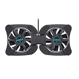 burko Enfriador de Ventilador Plegable,Mini portátil Plegable Plegable USB Dual Fan Cooler Cooling Pad para PC Lap Notebook 7