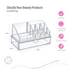 Glam Cosmetic Organiser Set of 2 Glam with Drawer, Transparent,