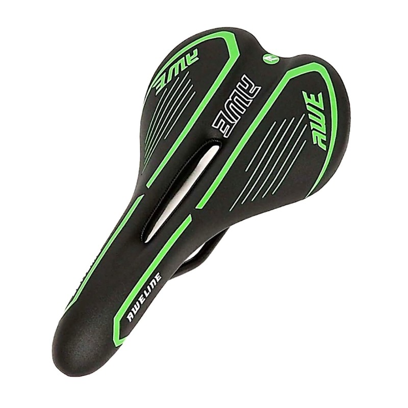 AWE® Adult Gel MTB/Racing Saddle Green Black