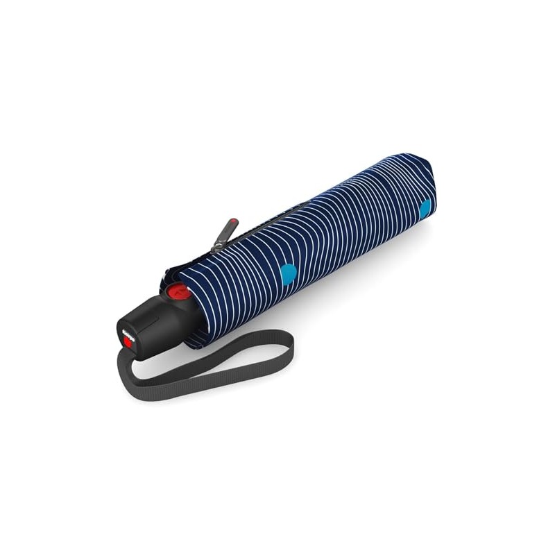 Knirps T200 Medium Duomatic Meditate Ecorepel Regenschirm Automatikschirm 953201, Farbe:Blue