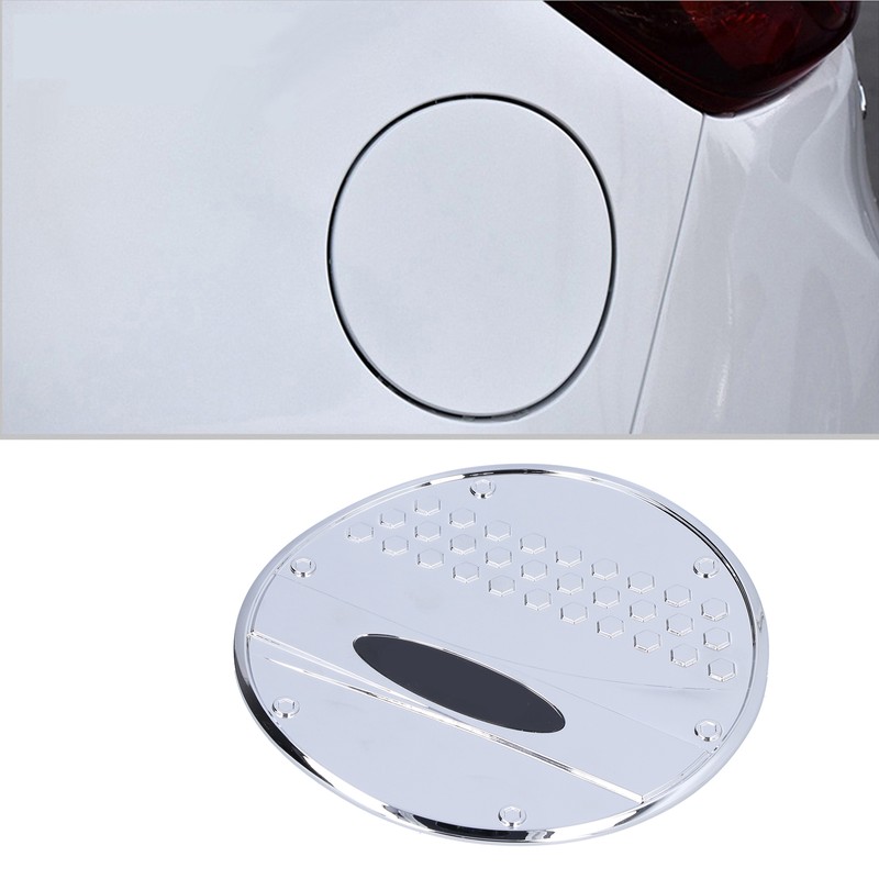 Fuel Tank Cover Trim Gas Cap Lid Chrome Decoration Replacement