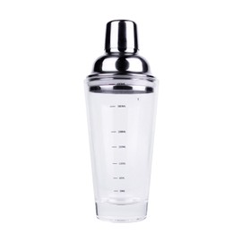 Glass Cocktail Shaker,14oz Simple Minimalist Design Glass Shaker,Martini Shaker for Elevated Mixology,Perfect for Crafting Artisan Cocktails, Martinis