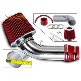 Rtunes Racing Short Ram Air Intake Kit + Filter Combo RED For 99-03 Chevy Tracker / 99-03 Grand Vitara JLS JLX JS 2.5L V6