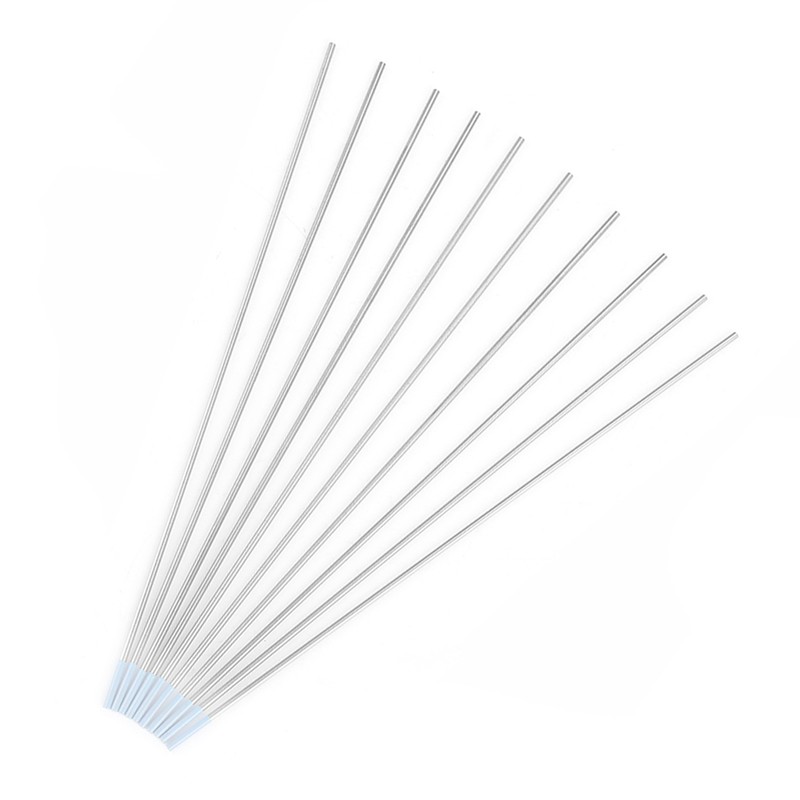 10Pcs Zirconiated Tungsten Electrodes WZ8 White Tip for AC Tig