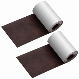 2 piezas ReparacióN De Cuero Parches, Autoadhesivo Parche De Cuero - para Asiento de Coche, Muebles, Chaqueta, Sofá, Mochila, Rasgaduras, Manchas. 7,6 x 152 cm/3 x 60 Pulgadas (Marron oscuro)