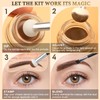 LAVONE Eyebrow Stamp Stencil Kit, Brow Stamp Trio Kit with