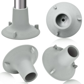 Shower Chair Replacement Feet 4 Pack 1-1/8" I.D Firm and Non-Slip Waterproof Adults Bath Seats Large Rubber Suction Cup Feet Transfer Benches Rubber Feet