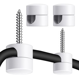 4pcs Swag Hooks for Ceiling Lights, White Pendant Light Hanging Hooks, Modern Ceiling Hook for Electrical Cord, DIY Lamp Hanging Chandelier Fixture Hardware for Pendant Light