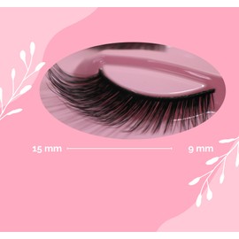 ANCLOY Natural False Eyelashes, 5 Pairs DIY False Eyelashes for Women, Light Weight and Long Lasting, Natural Looking (Fox Style D), black