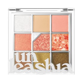 UNLEASHIA Glitterpedia Eyeshadow Palette Eye Makeup Point Makeup Vegan Cosmetics Korean Cosmetics Daily Matte Glitter Shimmer Pearl Tingling (NR.6 All of Citrus)