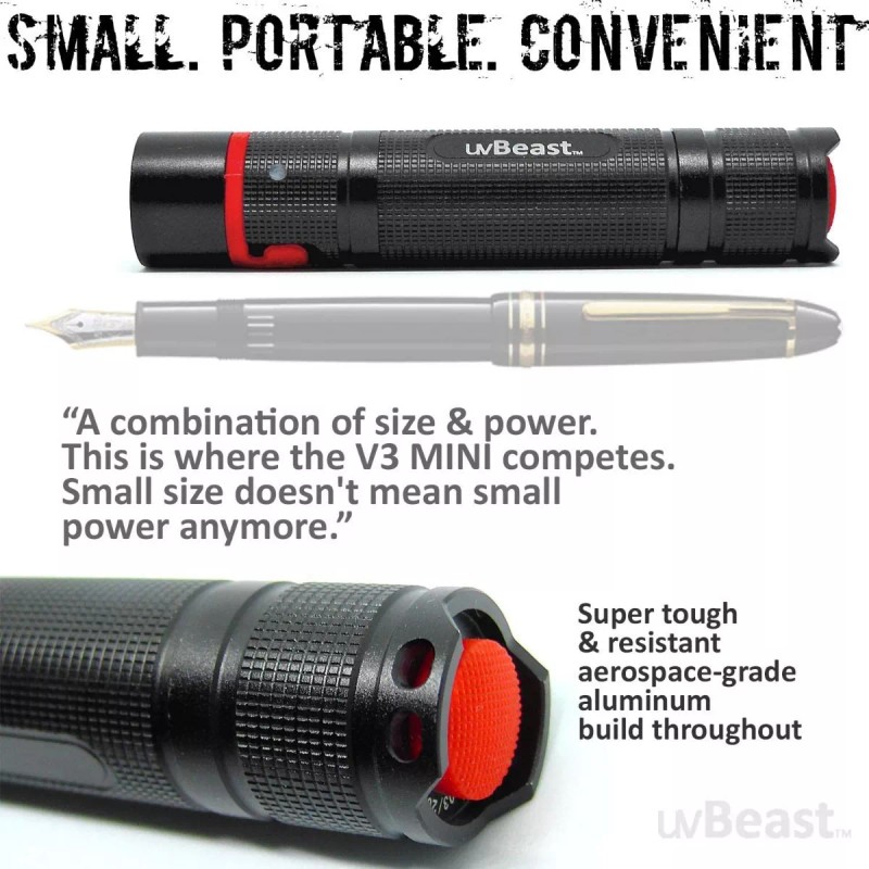 Uvbeast Linterna Uv Luz Negra Ultravioleta Hd Profesional