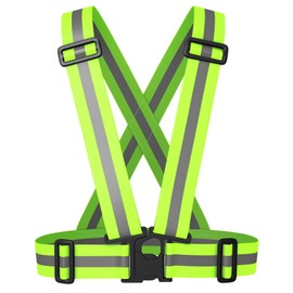 YMWALK Reflective Vest,High Visibility Vest Adjustable Safety Hi Vis Sports Gear Safety Equipment, Suitable for Outdoor Night Running Jogging Hiking Cycling Walking Men Women Kids