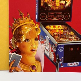Williams Jokerz Pinball Flyer Original 80s Promo Retro Gameroom Art Vintage
