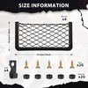 4 Pcs Storage Nets for Campervans, Elastic Trunk Storage Bag