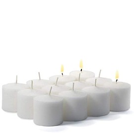 3 Boxes of Unscented White Votive Candles for Wedding/Dinner, Holiday Event, Home Decoration, 10 Hour, 1.5 in. Diameter x 1.25 in. Tall, 12 per Box