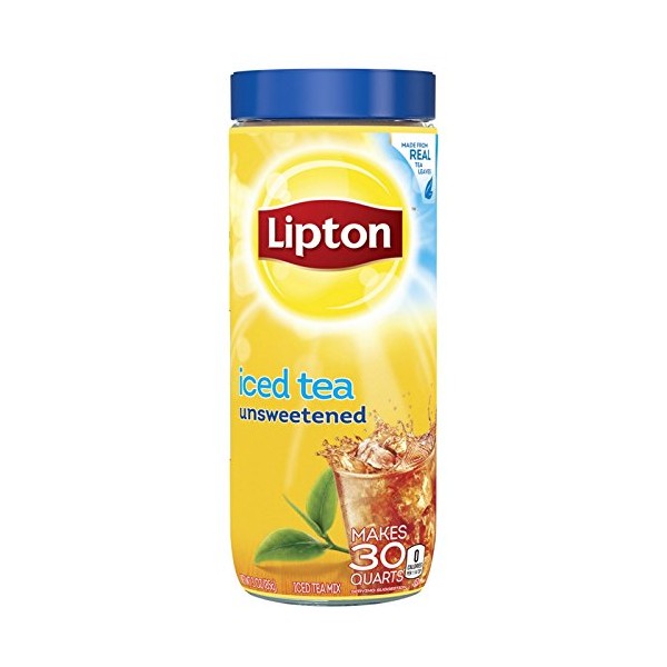 Lipton Black Iced Tea Mix Unsweetened 30 qt (Pack of 12)