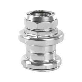 cyclingcolors Bicycle headset 1 inch screwable steel chrome-plated silver ball bearing shells 26.4 mm