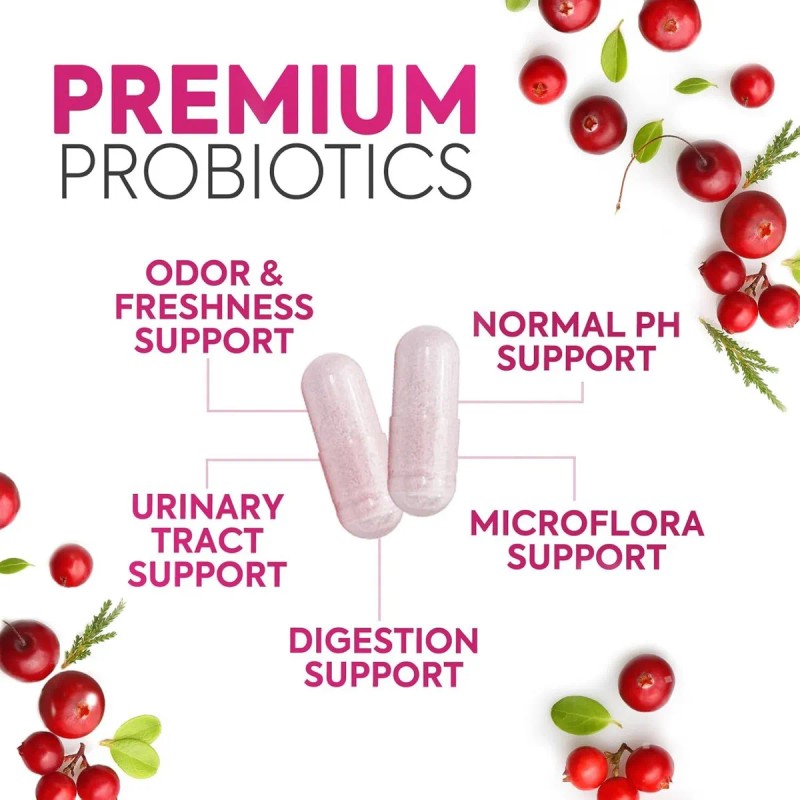 Natures Glow Probiticos Para Mujer D Manosa Y Arandano Urinario