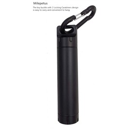 2 x Large Capacity EDC Waterproof Capsule Outdoor Pill Holder EDC Survival Container Aluminum Pill Match Case Airtight Bottle Emergency Kit for Hunting Camping Mountaineering Military Level