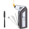 FLABOX 3 in 1 Lighter,Refillable Butane Lighter with 3 Clean
