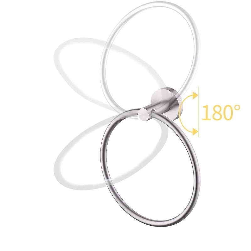 Stainless Steel Towel Ring, Bath Towel Holder Towel Ring, 6.3