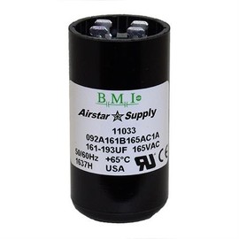 340-408 uF x 165 VAC - BMI Start Capacitor # 092A340B165AC1A - Made in The USA