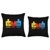 Autism Chemistry Periodic Table Elements Autism Awareness Throw Pillow