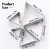 SK Triangle Shape Cookie Cutter Set, Stainless Steel, 5-Piece, Small(2.7in)