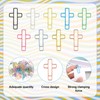 Pack of 100 Paper Clips Cross, Multicoloured Christian Paper Clips