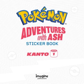 Pokémon Sticker Book Adventures with Ash Kanto Region, Sticker Books Featuring Pokémon Stories, Includes 4 Pages of Holofoil Pokémon Stickers, Travel and Airplane Activities for Kids, Ages 3 & Up
