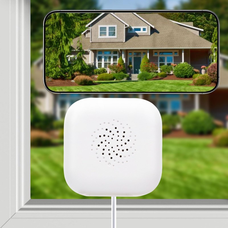 Yanmis 2K Window Camera, 3MP Smart Peel and Stick Security
