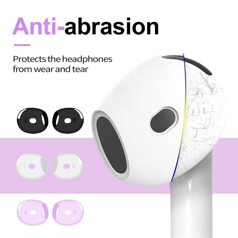 Kinretixia 3 Pairs of Earplugs Compatible with AirPods 4, Ultra