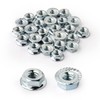 POWERTEC QLN1201 Serrated Flange Hex Lock (M8) Nuts | Premium