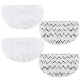 4 Pack Steam Mop Replacement Pads for Bissell Powerfresh Steam Mop 1940 1440 1544 1806 2075 Series, Model 19402 19404 19408 19409 1940a 1940f 1940q 1940t 1940w B0006 B0017, Reusable Cleaning Pad 2+2