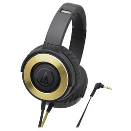 Audio-Technica ATH-WS550 BGD Solid Bass Portable Headphones Black Gold